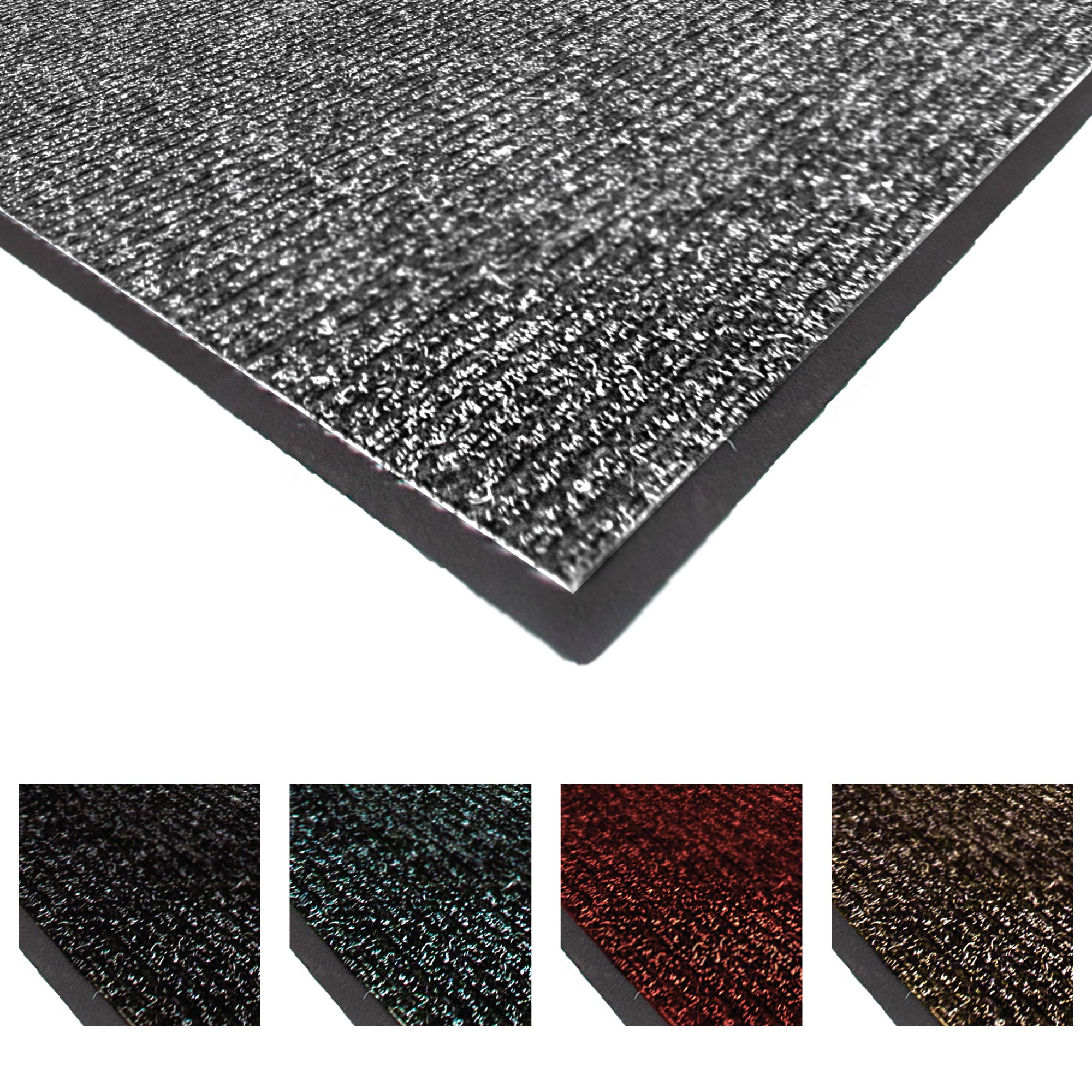 Notrax 117 Heritage Rib Entrance Mat, For Home Or Office, 2' X 3' Gray