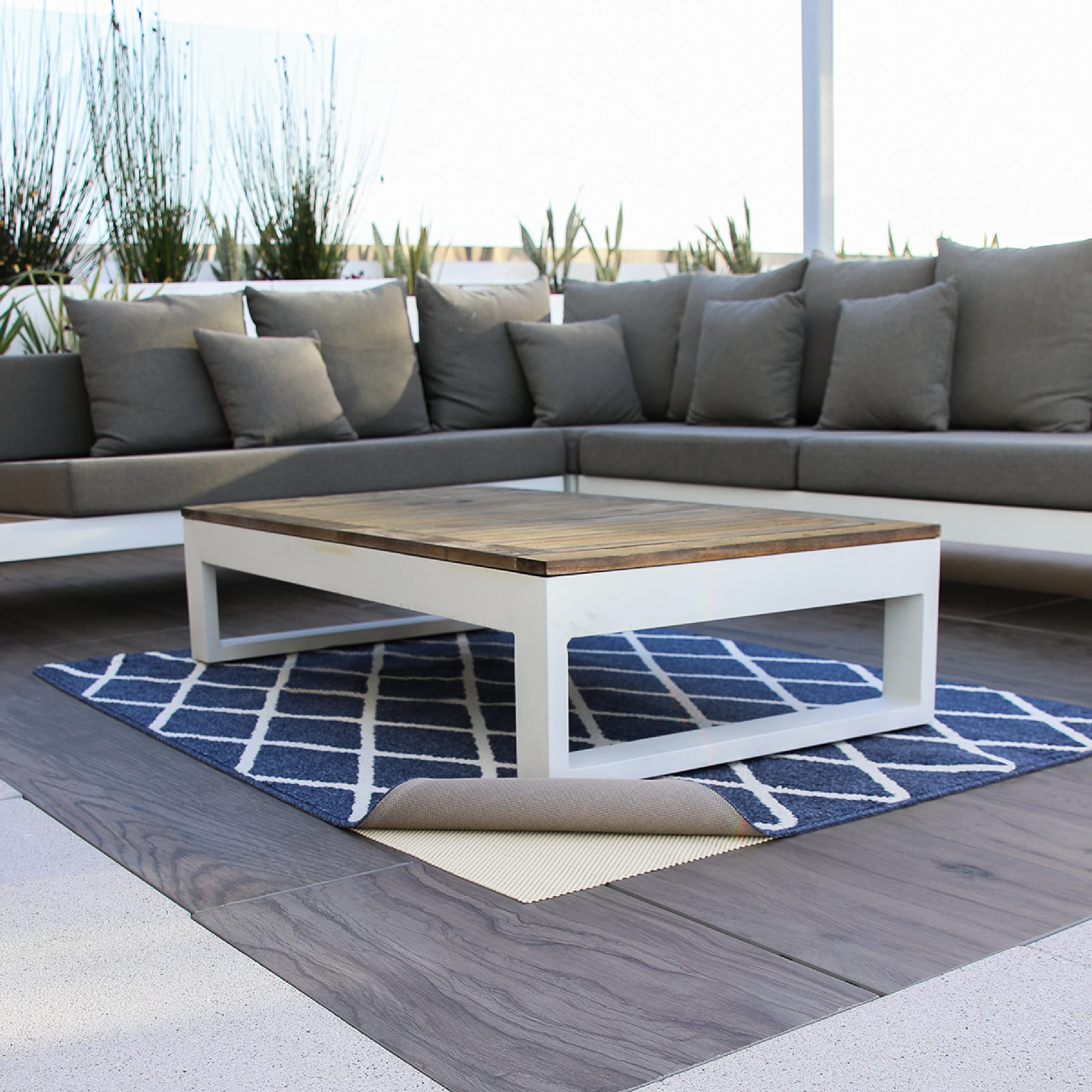 Slip-Stop Super Grip Outdoor Non-Slip Rug Pad for Hardwood Floors, USA-Made Outdoor Rug Pad Prevents Outdoor Rugs from Sliding 4
