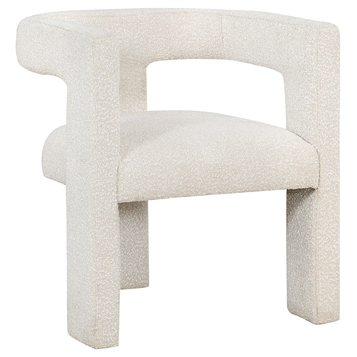 Coaster Home Furnishings Petra Boucle Upholstered Accent Side Chair White