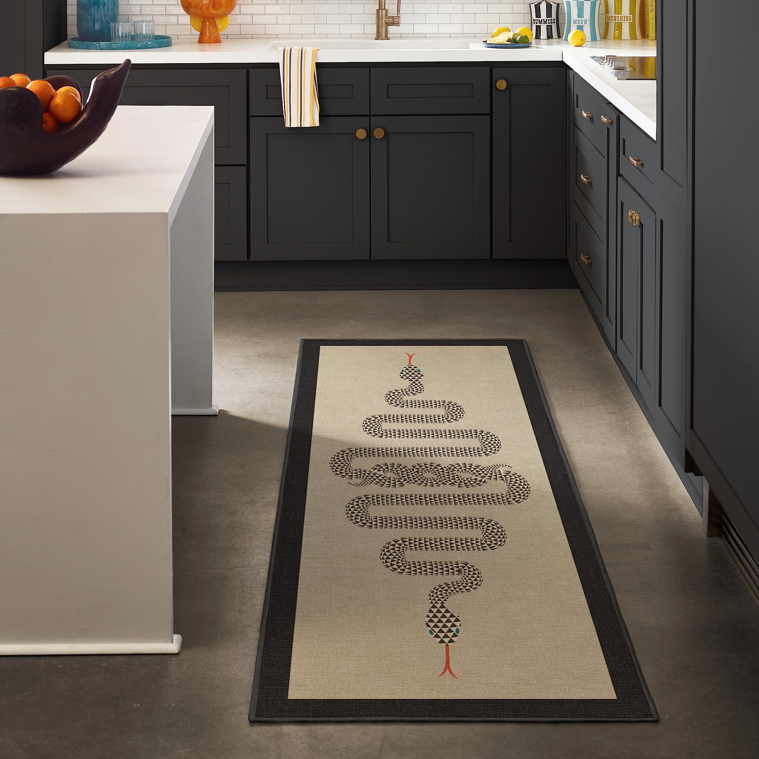 Ruggable X Jonathan Adler Washable Runner Rug - Perfect Runners For Hallway, Bedrooms, Entryway, Living Room & Kitchen - Stain &