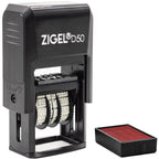 Zigel D50 Date Stamp With Received - Self Inking Date Stamp - Red
