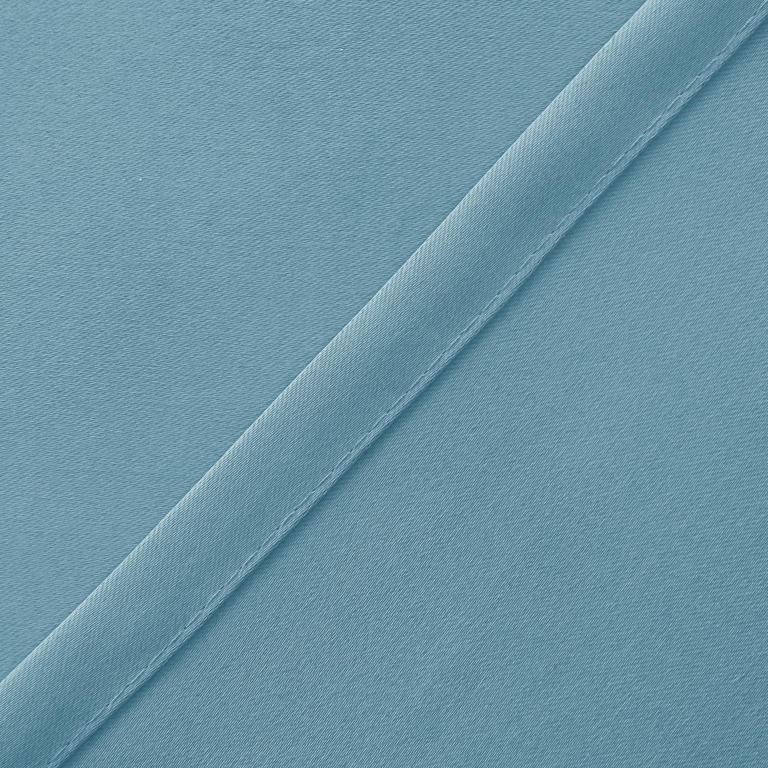 Hiasan Valance Curtains For Kitchen Blackout Thermal Insulated Solid Window Curtain Valance, Stone Blue, 42 X 18 Inches, 1 Panel