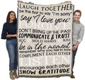 Pure Country Weavers Laugh - I Love You Word Blanket - Custom Gift Tapestry Throw Woven From Cotton - Made In The Usa (72X54)