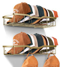 KEETDY Metal Hat Organizer for Baseball Caps Wall Hat Rack Fit 48 Caps Holder, 2 Packs Sturdy Wall Mounted Hat Storage Organizer