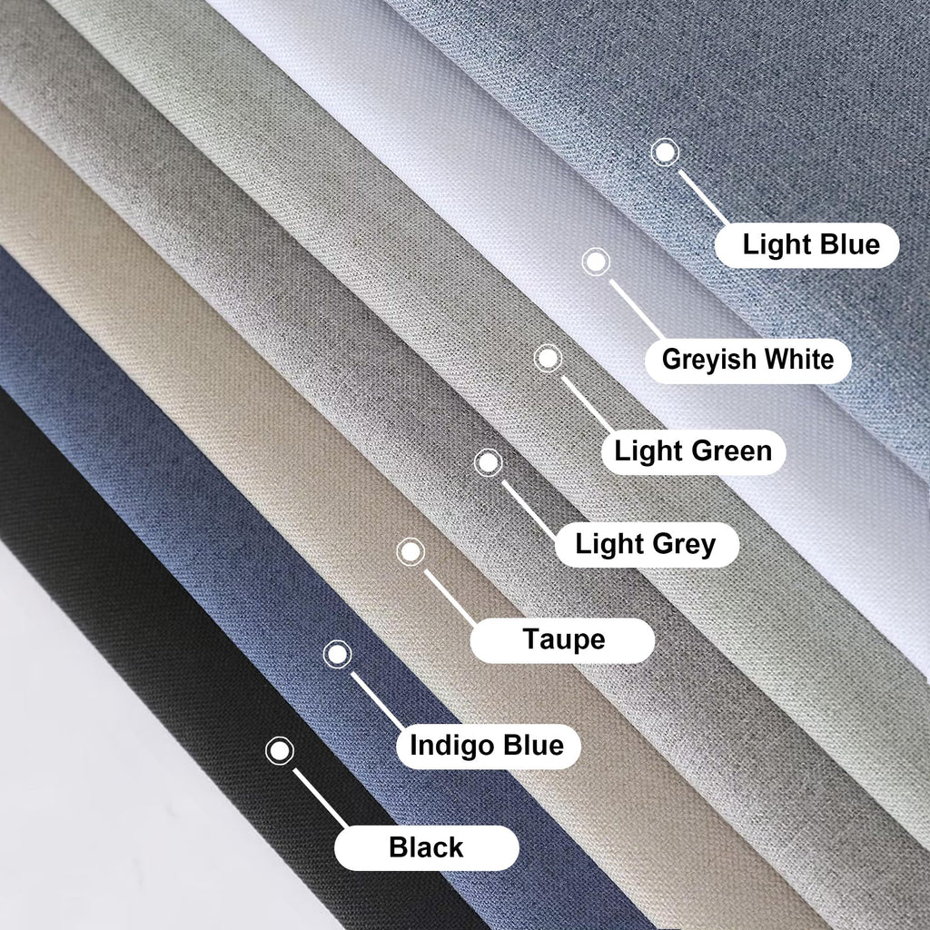 Aiyufneg Indigo Blue 100% Blackout Curtains 84 Inches Long For Bedroom, Morden Textured Drapes For Living Room, Thermal Insulate
