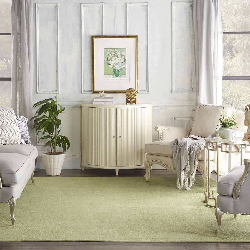 Nourison Essentials Indoor/Outdoor Green 10' X 14' Area -Rug, Easy -Cleaning, Non Shedding, Bed Room, Living Room, Dining Room, Backyard, Deck, Patio (10X14)