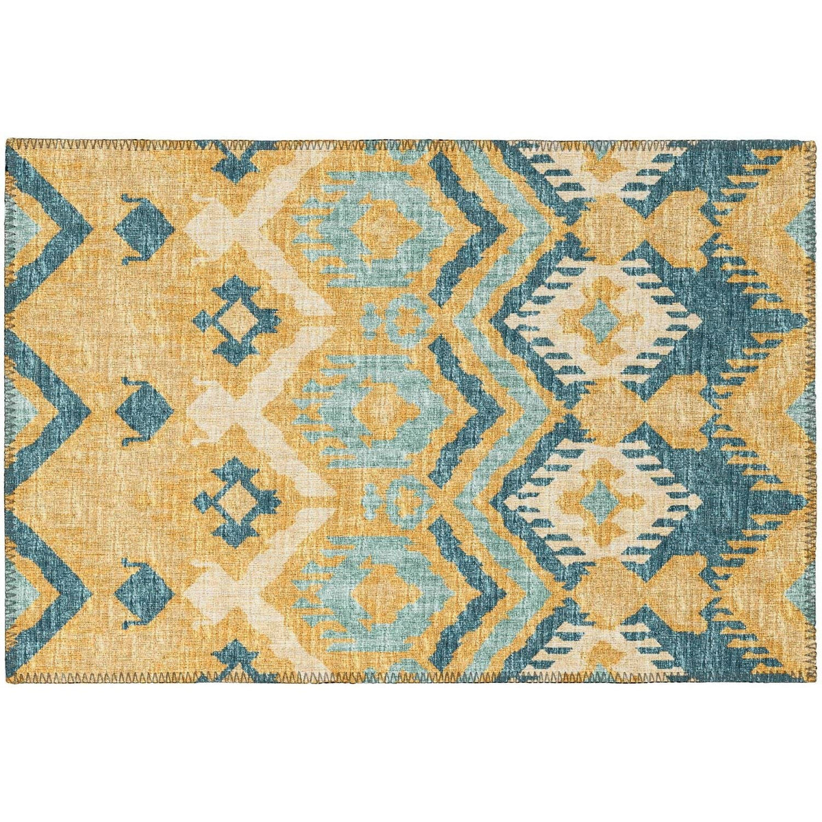 Sedona Sn2 Yellow Bohemian Rug Rectangle 10' X 14'