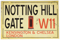 Stupell Home D  cor Notting Hill W11 London Underground Rectangle Wall Plaque, 10 x 0.5 x 15, Proudly Made in USA