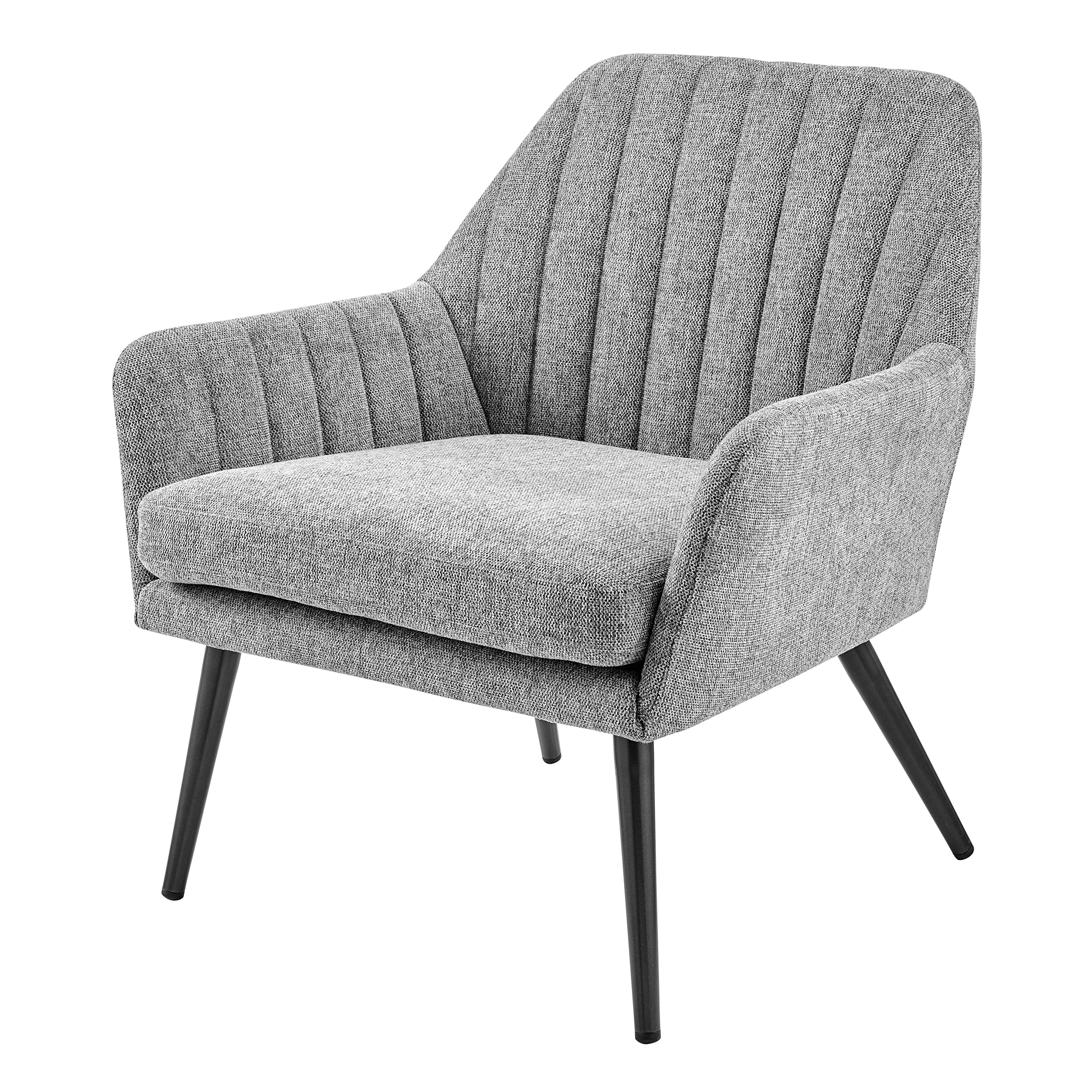 Npd Furniture And More Jolene Fabric Arm, Olympus Gray Accent Chair