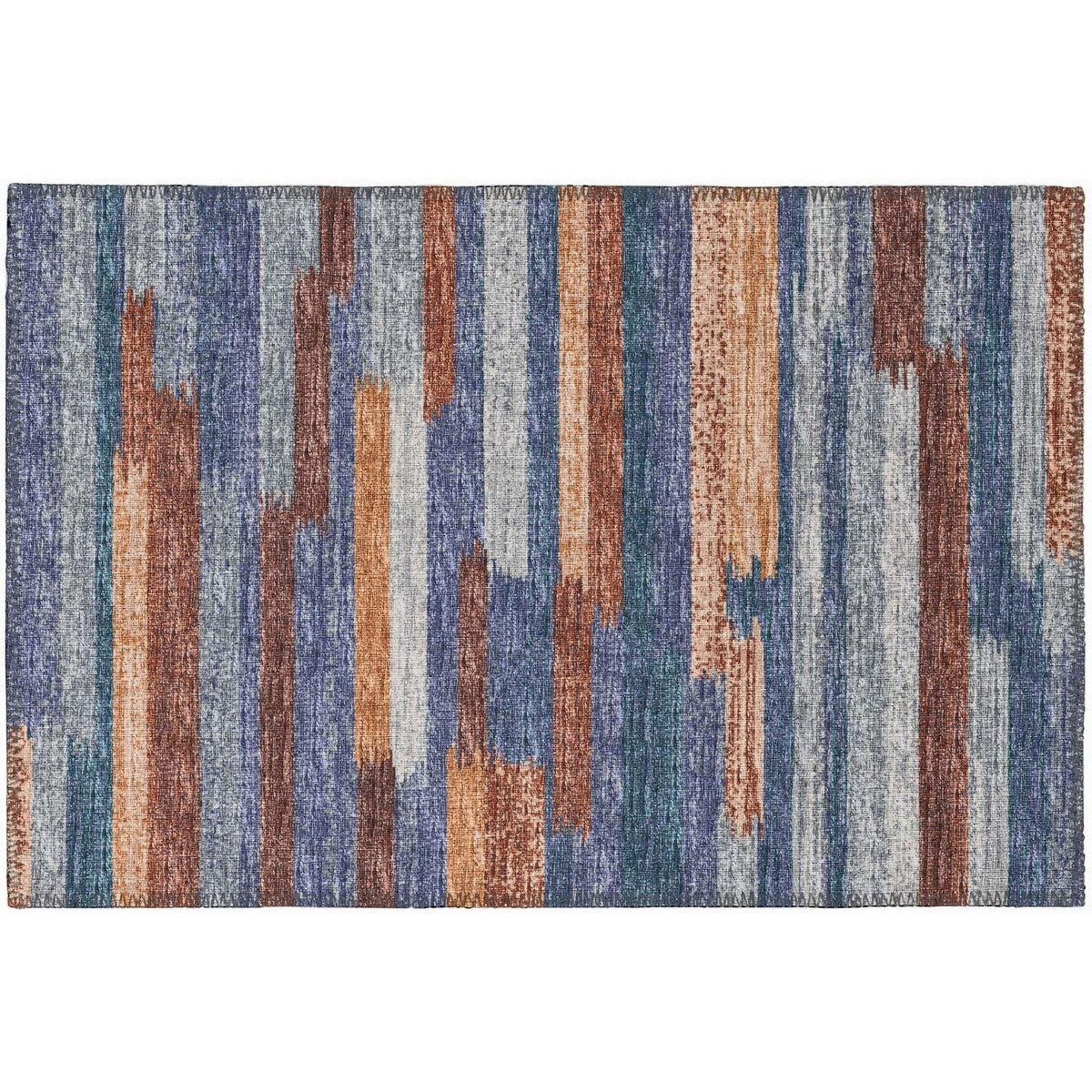 Sedona Sn8 Blue Transitional Rug Rectangle 5' X 7 ' 6&quot;