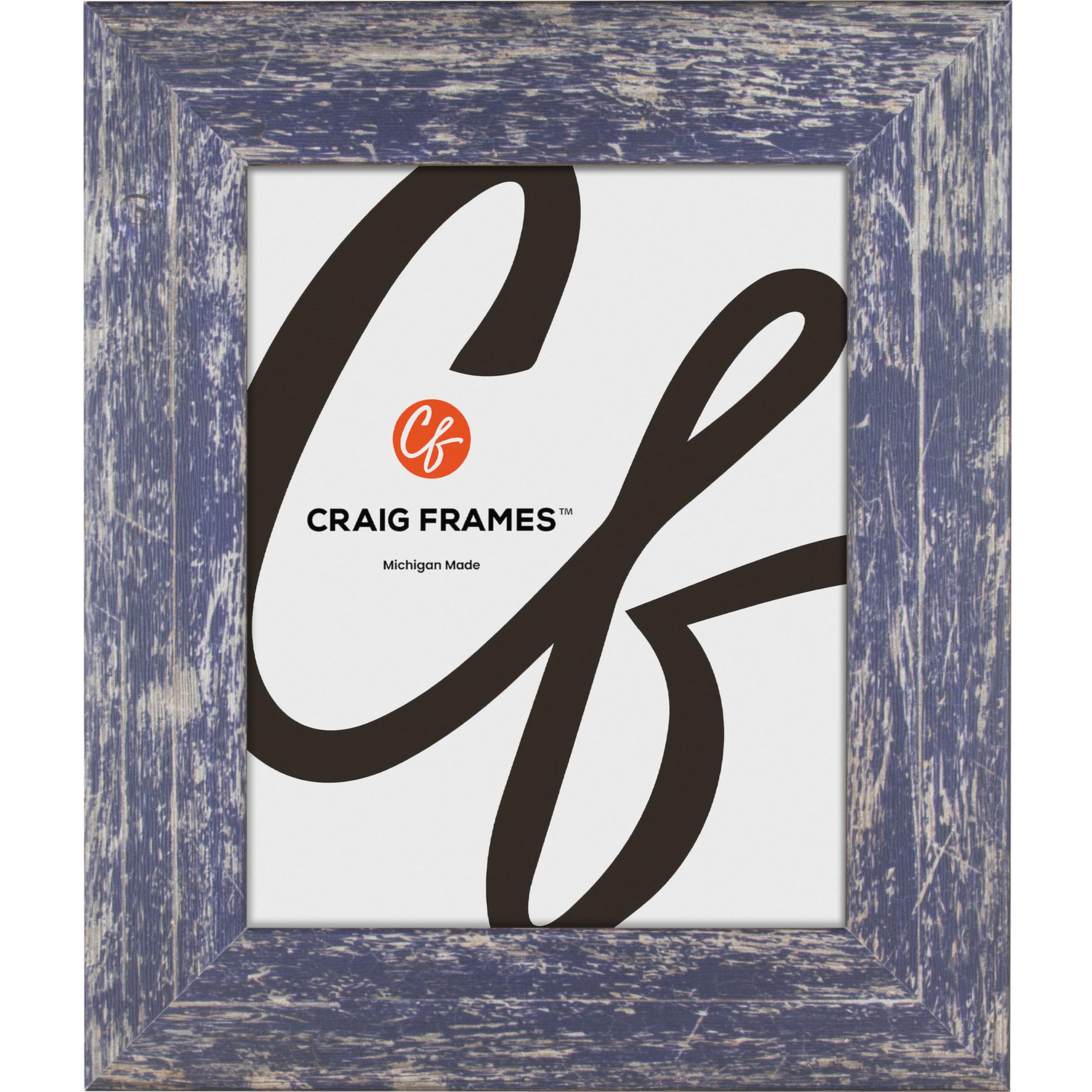 Craig Frames American Barn, 19.25x26.75 Picture Frame, Faux Barnwood, Blue