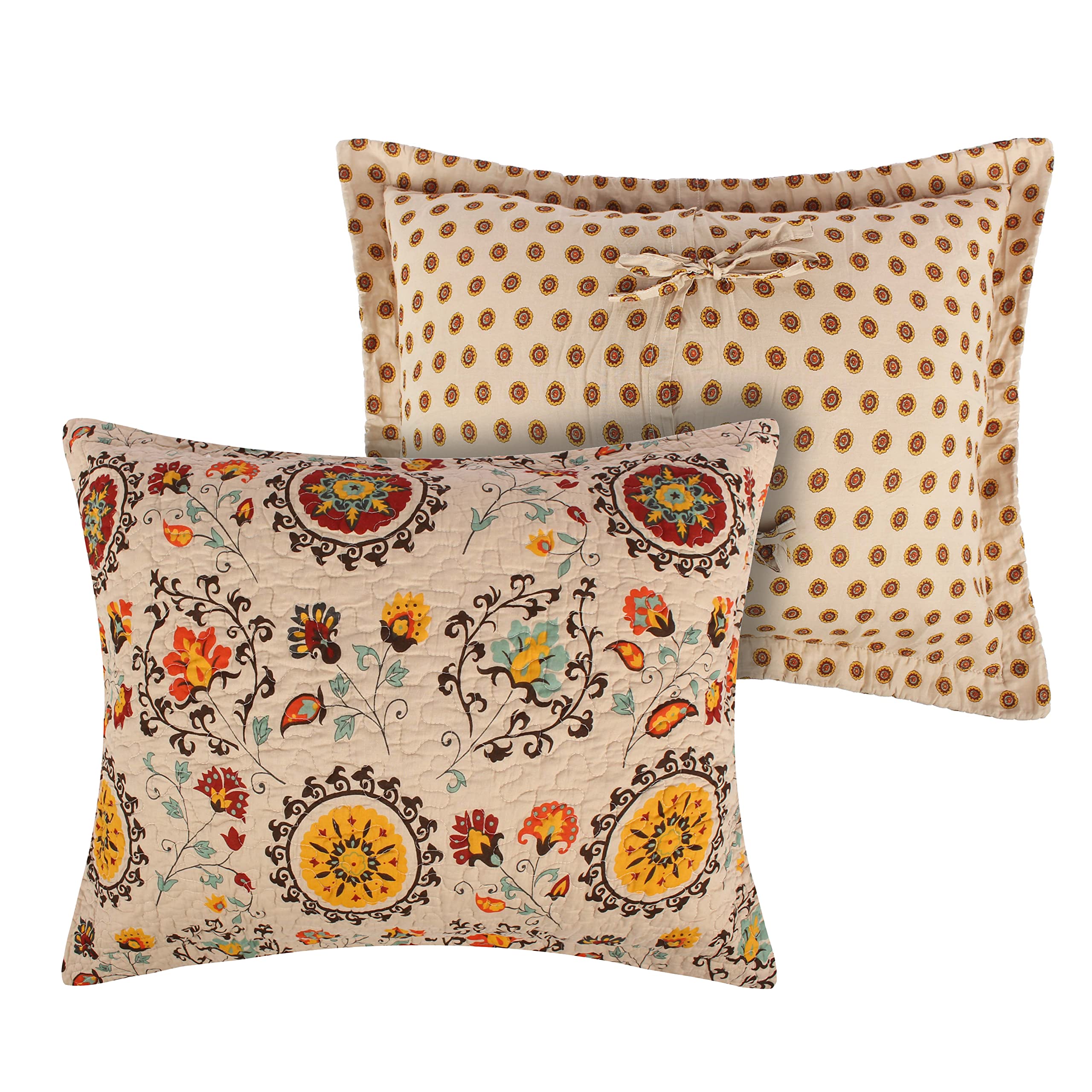 Greenland Home Fashions Andorra King Sham-Multi, Multicolor