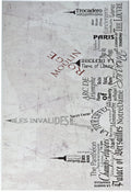Stupell Home D  cor Paris Typography Skyline Rectangle Wall Plaque, 10 x 0.5 x 15, Proudly Made in USA
