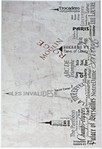Stupell Home D  cor Paris Typography Skyline Rectangle Wall Plaque, 10 x 0.5 x 15, Proudly Made in USA