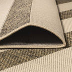 Jonathan Y Smb112A-28 Aveiro Wide Stripe Indoor Outdoor Area Rug, Bohemian, Coastal, Mediterranean Easy Cleaning,Bedroom,Kitchen,Backyard,Patio,Non Shedding, Beige/Brown, 2 X 8
