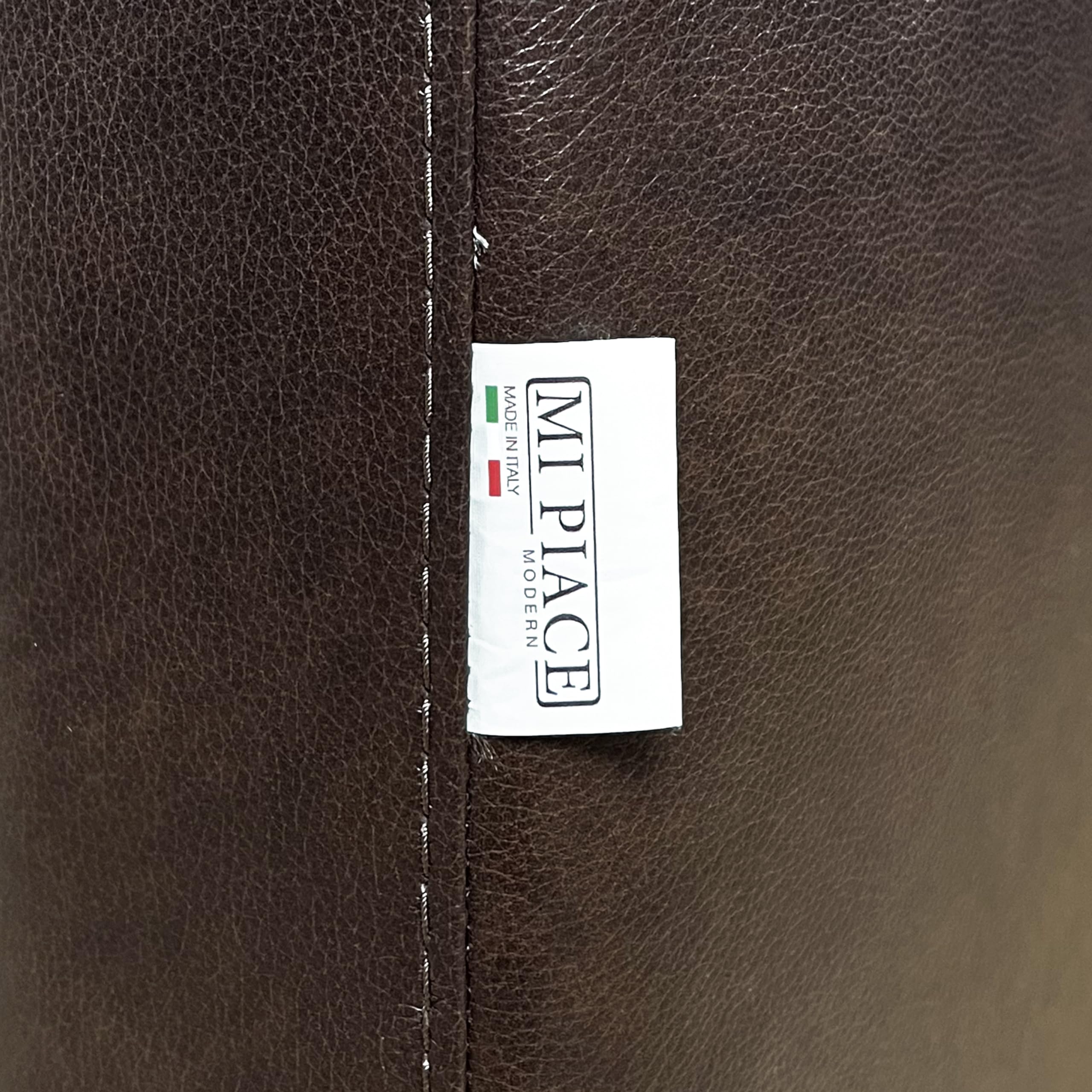 Acme Noci Upholstery Tufted Cushion Back Sleeper Sofa in Brown Leather