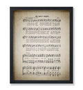 Poster Master Oh Holy Night Poster - Christmas Song Sheet Print - Sheet Music Art - Holiday Gift for Him, Her, Musician - Perfec