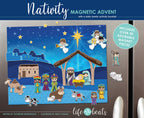 Lifebeats Nativity Magnetic Advent Calendar With A Daily Family Activity Booklet
