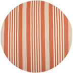 Safavieh Courtyard Collection Cy6062 Stripe Indoor/ Outdoor Non-Shedding Stain Resistant Patio Backyard Area Rug, 7'10'' Round,