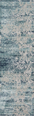 Momeni Genevieve Collection Area Rug, 23 Inch  X 76 Inch  Runner, Blue