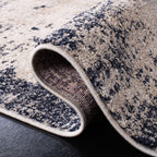 Safavieh Adirondack Collection Runner Rug - 2'1'' X 8', Gold & Navy, Modern Abstract Design, Non-Shedding & Easy Care, Ideal For