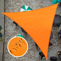 Colourtree 12' X 12' X 12' Orange Tadt12 Triangle Waterproof Sun Shade Sail Upf50 Canopy Awning Shelter, 95% Uv Blockage Water R