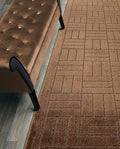 ORFA HOME Custom Length Hallway Runner Rug,Slip Resistant,Bricks Brown, 26 Inch X 7 feet, Sold and Priced Per Foot