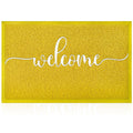 Aazzkang Yellow Outdoor Mat Front Door Indoor Welcome Doormat Large 36'X24',Anti-Slip Durable Rubber Door Mat