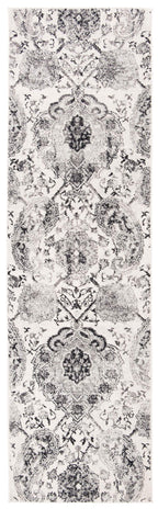 Safavieh Madison Collection Runner Rug - 2'3'' X 22', Cream & Silver, Boho Chic Glam Paisley Design, Non-Shedding & Easy Care, I