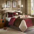 Madison Park Cozy Comforter Set Casual Design All Season, Matching Bed Skirt, Decorative Pillows, King (104 in x 92 in), Jackson
