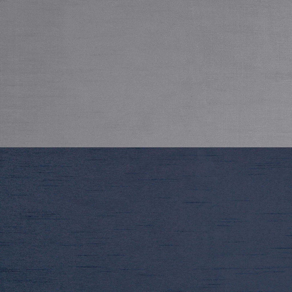 Exclusive Home Chateau Striped Faux Silk Grommet Top Curtain Panel Pair, 54''X63'', Navy/Grey