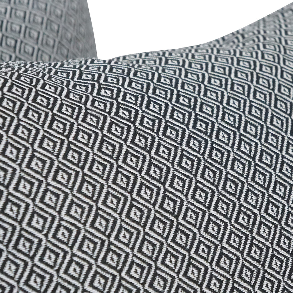 Blazing Needles Square Polyester Jacquard Throw Pillows, 17", Hazeltsb Domino 2 Count