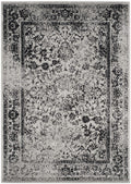 SAFAVIEH Adirondack Collection Area Rug - 51 x 76, Grey & Black, Oriental Distressed Design, Non-Shedding & Easy Care, Ideal f