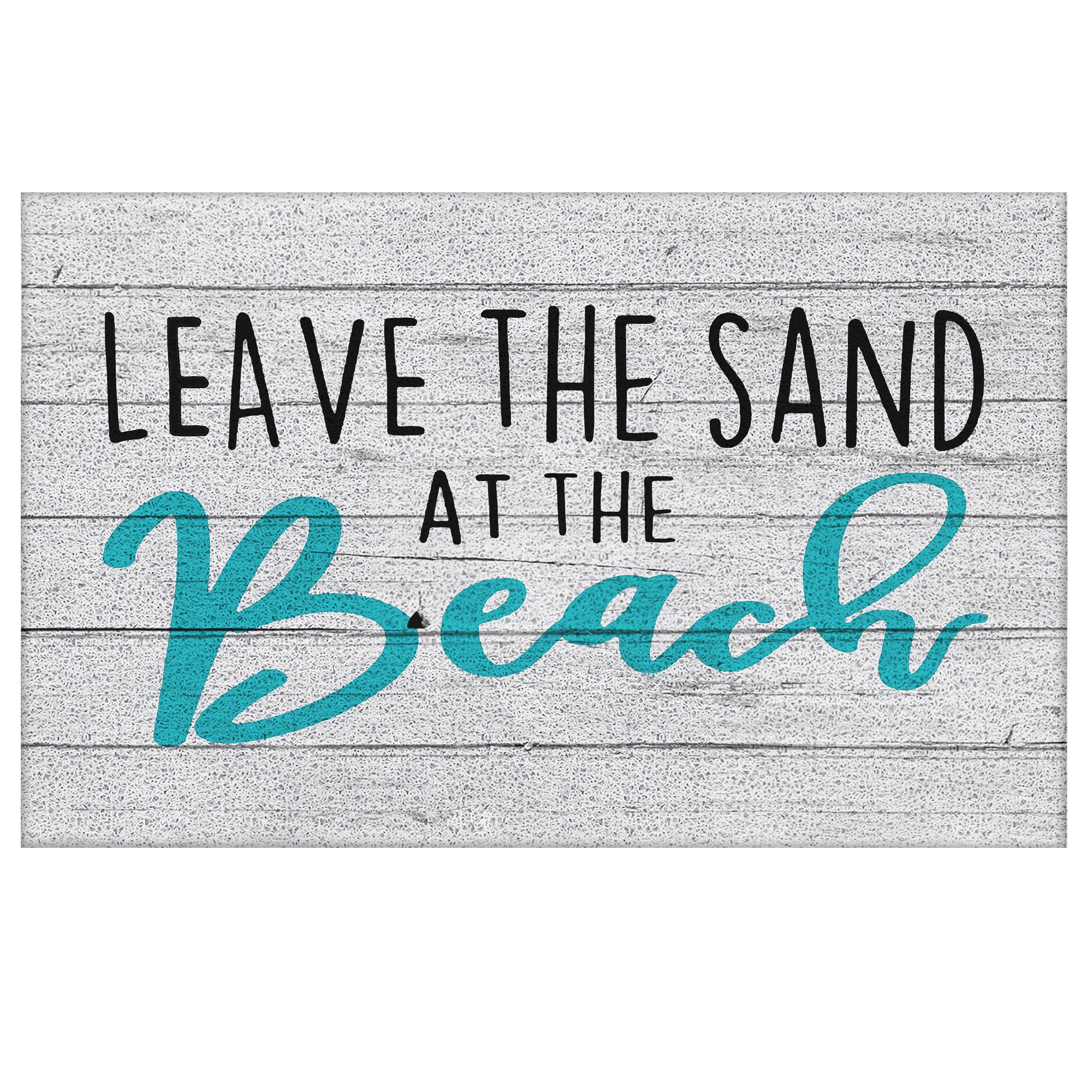 Luvadian Leave The Sand At The Beach Door Mat - Coastal Beach Welcome Mat, Nautical Door Mat, Beachy Room Decor Aesthetic, Beach