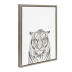Sylvie Tiger Framed Canvas by Simon Te of Tai Prints