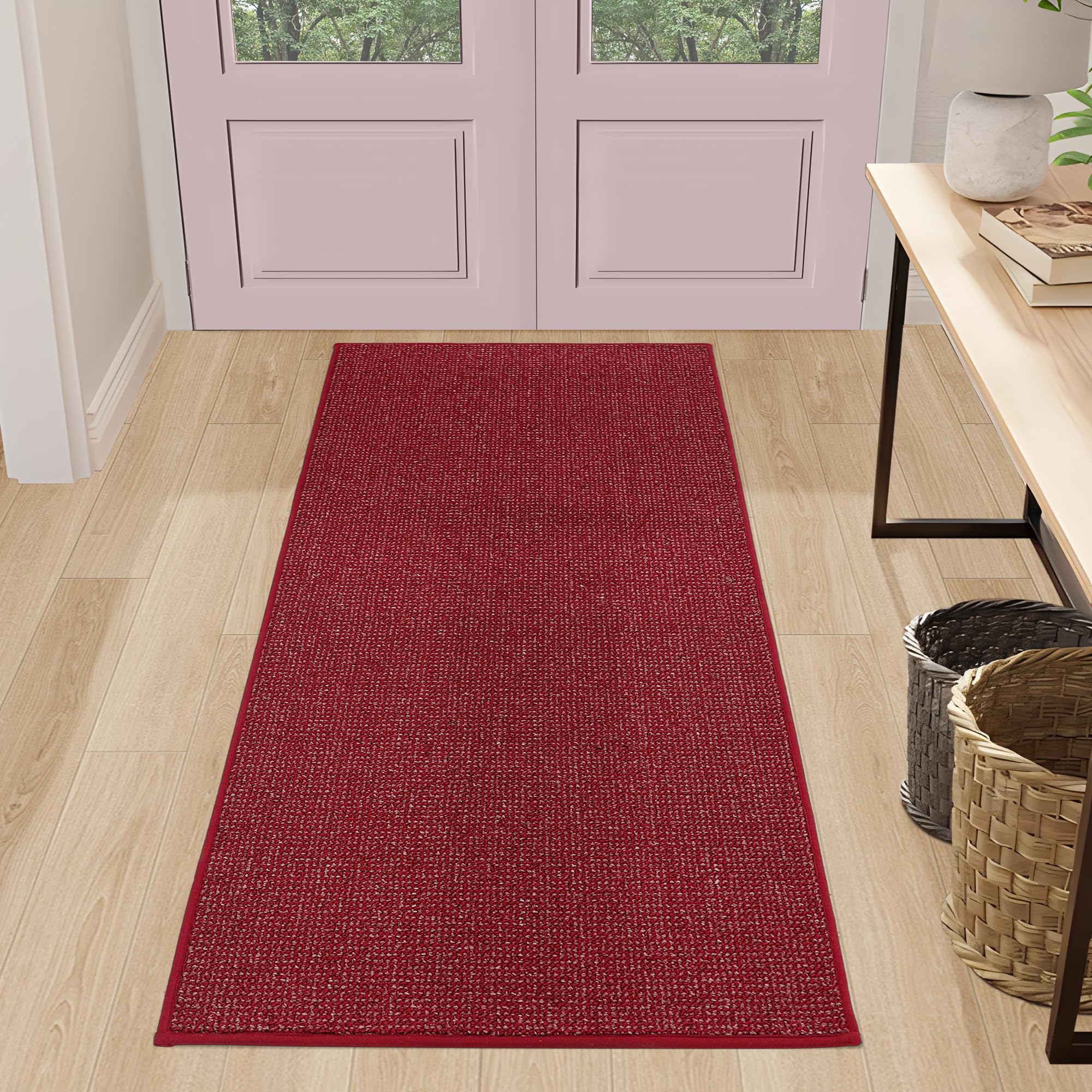 Beqhause Dirt Trapper Door Mat 24' X 60', Non-Slip Washable Doormats Entrance Mat, Dirt Resistant And Absorbent Welcome Mat, L