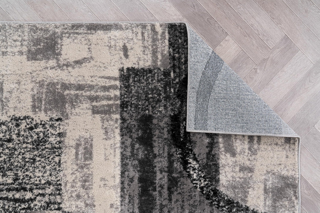 Rugshop Contemporary Abstract Circle Design Soft Area Rug 3'3'' X 5' Cream