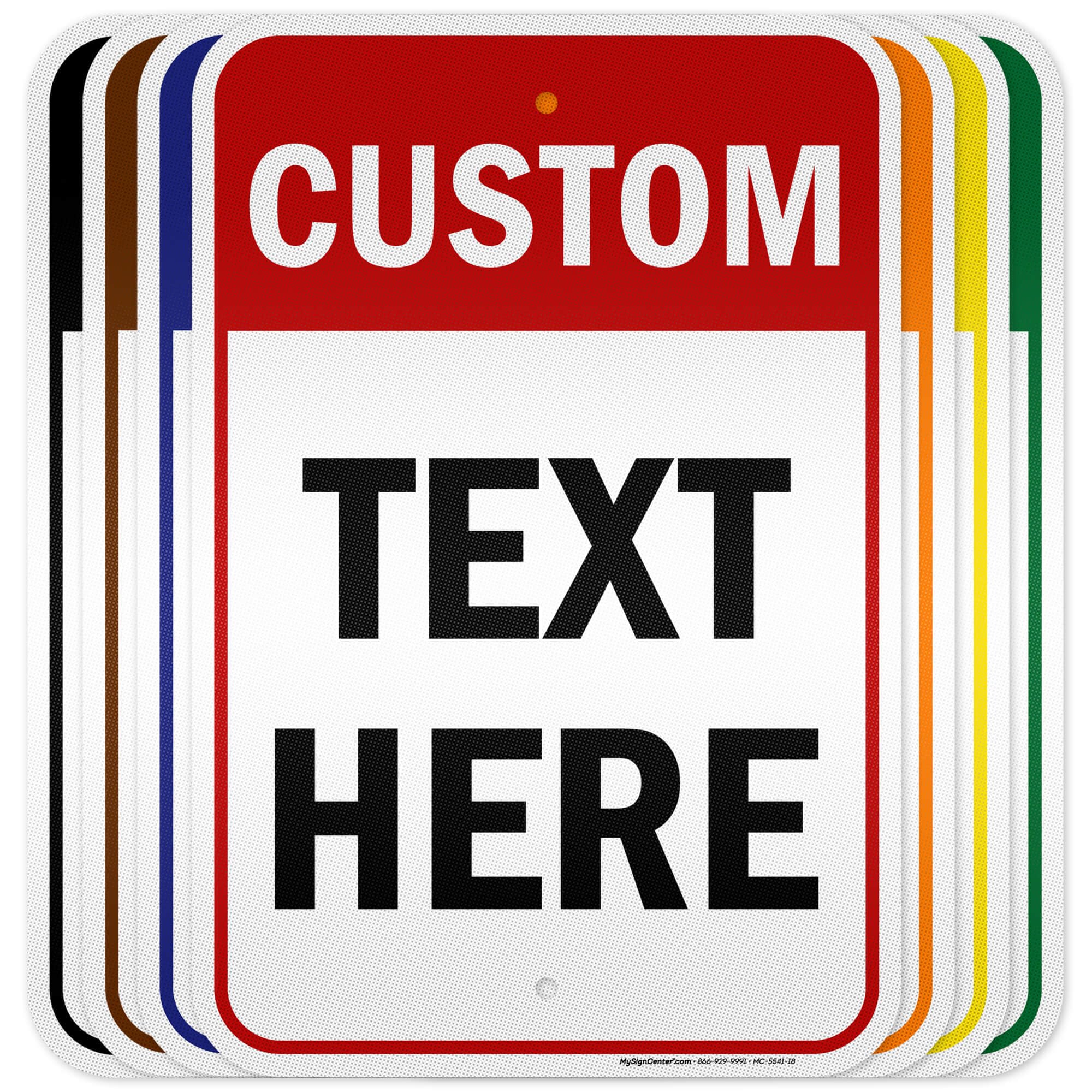 Custom Sign, Custom Sign For Business, Indoor/Outdoor Use. 12X18 Inches, 3M Egp Reflective, Rust Free .063 Aluminum, Fade Resist