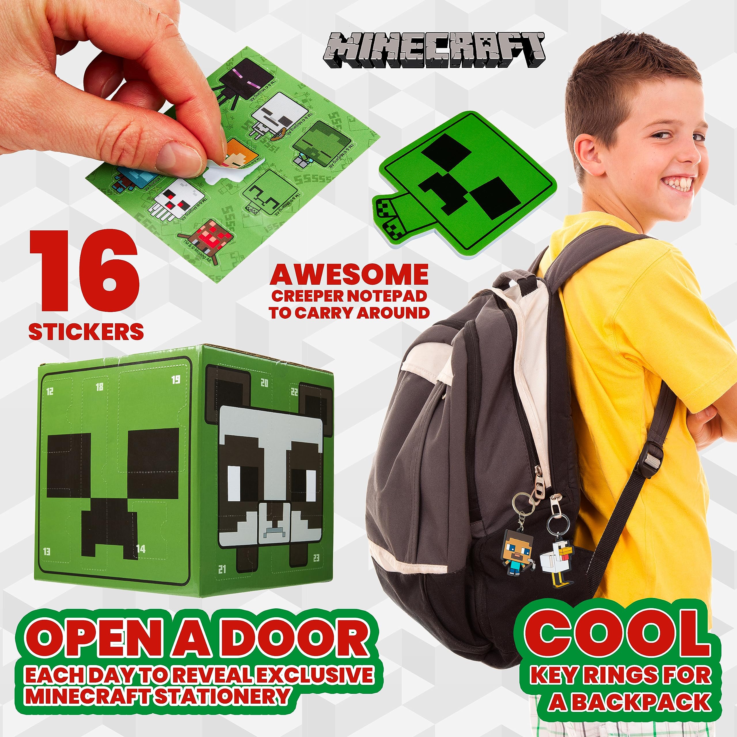 Minecraft Advent Calendar 2024 For Kids And Teenagers - Unique Boys Advent Calendar (Green Cube)