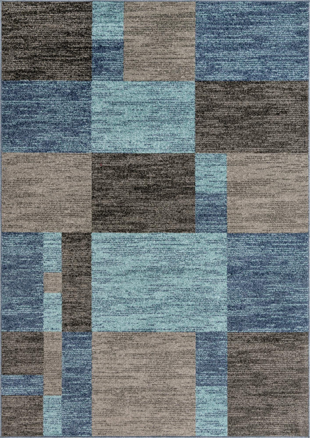 Unique Loom Autumn Collection Area Rug - Providence (7' 1'' X 10' Rectangle, Blue Gray/ Light Brown)