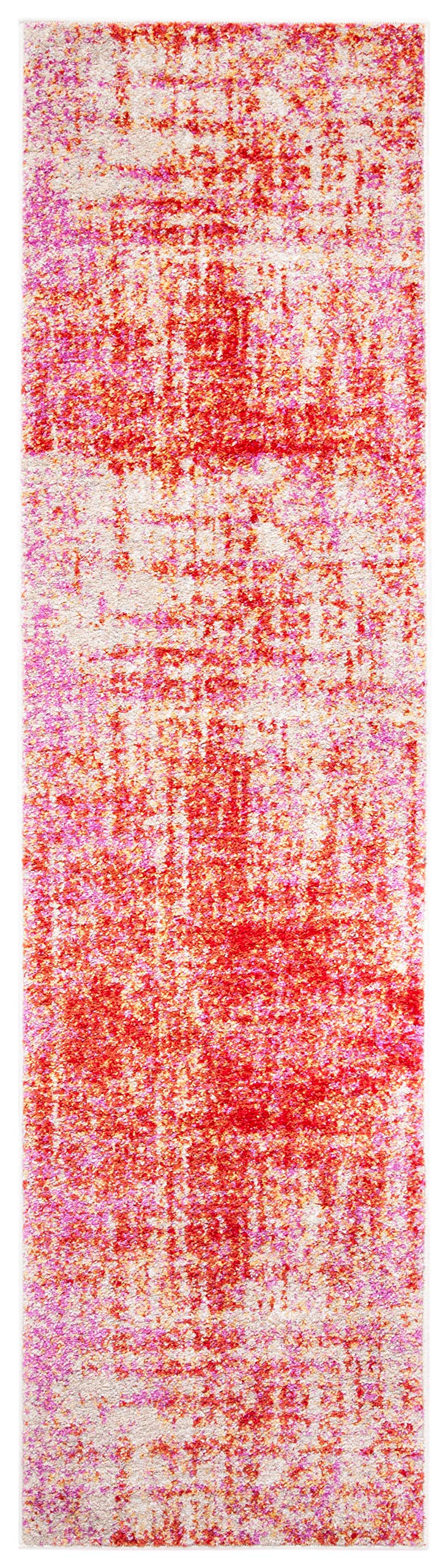 Safavieh Adirondack Collection Area Rug - 6' X 9', Red & Gold, Modern Abstract Design, Non-Shedding & Easy Care, Ideal For High
