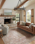 Loloi Magnolia Home by Joanna Gaines x Millie Sunset/Multi 5-3 x 5-3 Round Area Rug