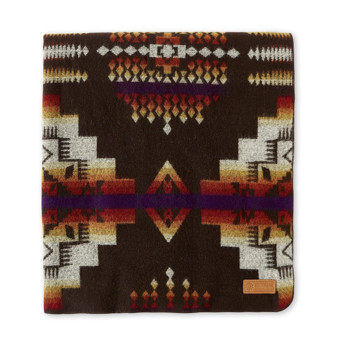 HomeRoots Multi-Color 100% Mod-Acrylic Material Campfire Tribal Print Throw Blanket