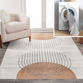 JONATHAN Y WSH311A-3 Kallax Geometric Modern Low-Pile Machine-Washable Area Rug, Contemporary, Modern, Geometric for Bedroom, Ki
