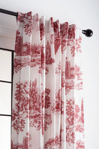 Maison D' Hermine Curtain 100% Cotton Curtains 1 Panel Easy Hanging With A Rod Pocket & Loop For Kitchen, Office, Living Rooms &
