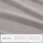 Comfort Spaces Cotton Flannel Breathable Warm Deep Pocket Sheets With Pillow Case Bedding, Cal King, Grey Solid 4 Piece