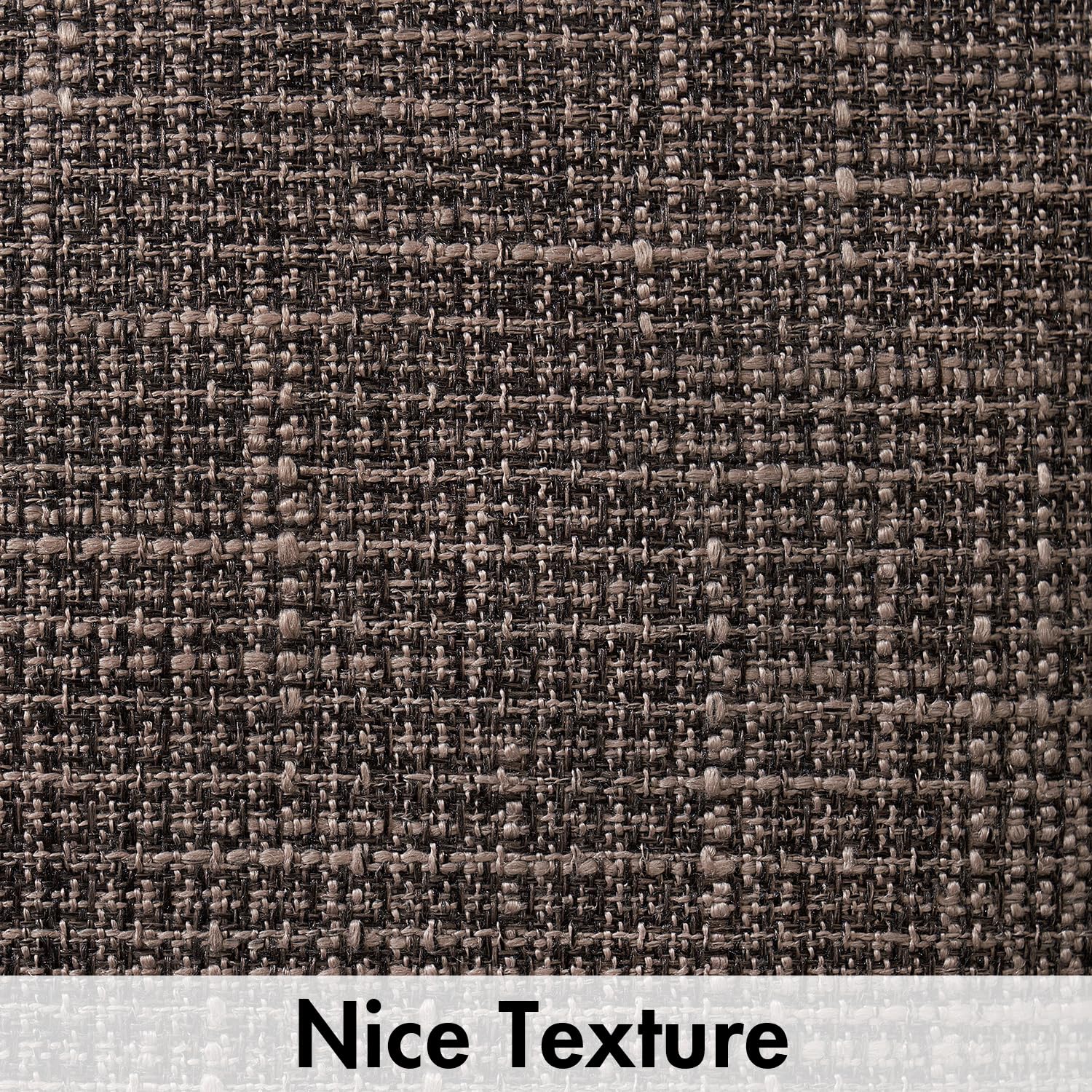 Miulee Burlap Linen Throw Pillow Covers 24X24 Inch Dark Coffee Decorative Pillow Covers Modern Farmhouse Pillowcases Soft Accent