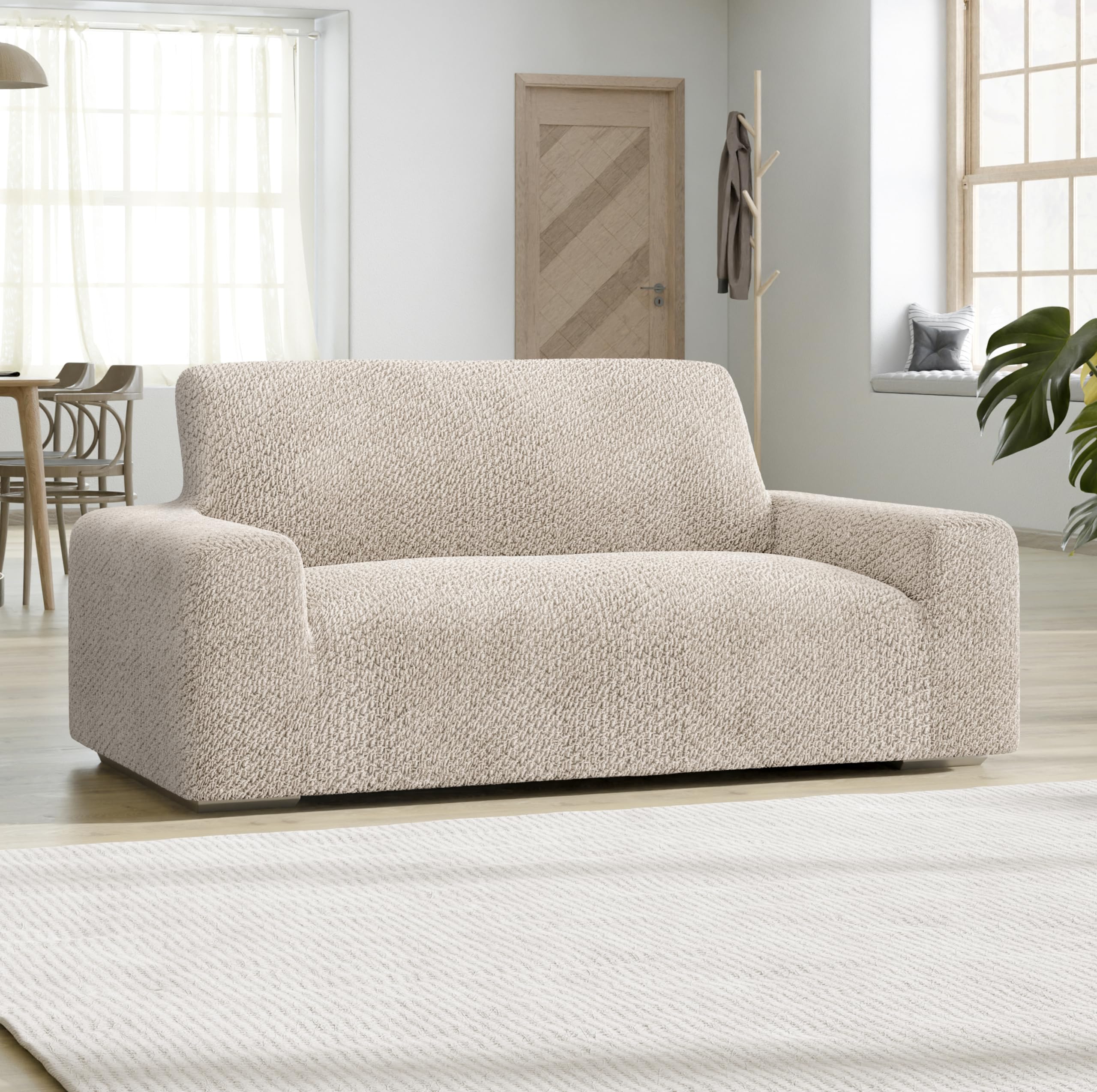Paulato By Ga.I.Co. Loveseat Slipcover - Oversized Chair Cover - Stretch Couch Cover - Cushion Love Seat Sofa Cover - Soft Fabri