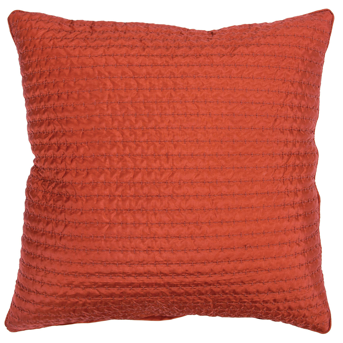 Rizzy Home 22&quot; x 22&quot; Poly Filled Pillow in Rust