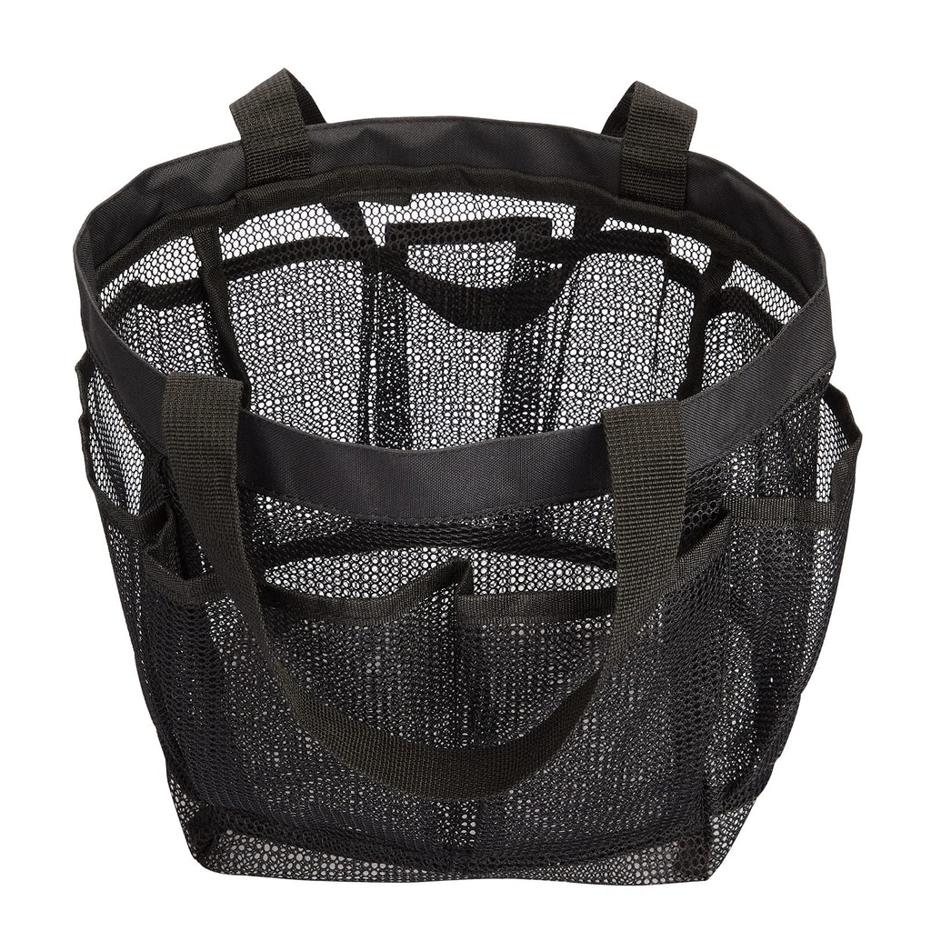 Haoguagua Mesh Shower Caddy Tote Bag 8 Pockets, Hanging Portable Toiletry Bag For Men And Women, College Dorm Essentials Quick D